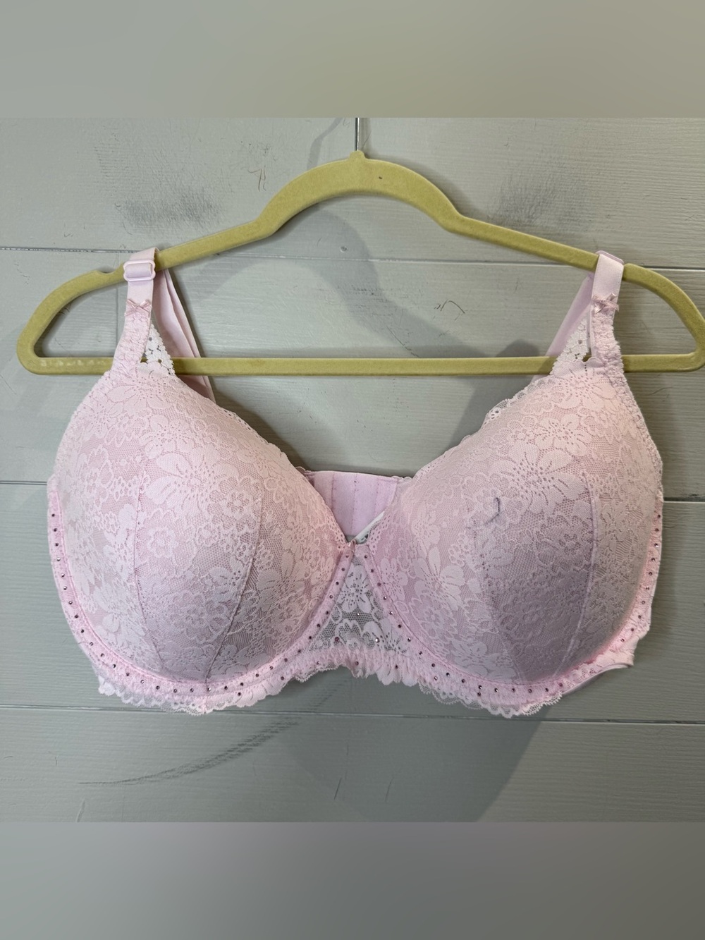 Victoria's Secret PINK NWOT Lightly Lined Balconette Light Pink Bra Size 38G